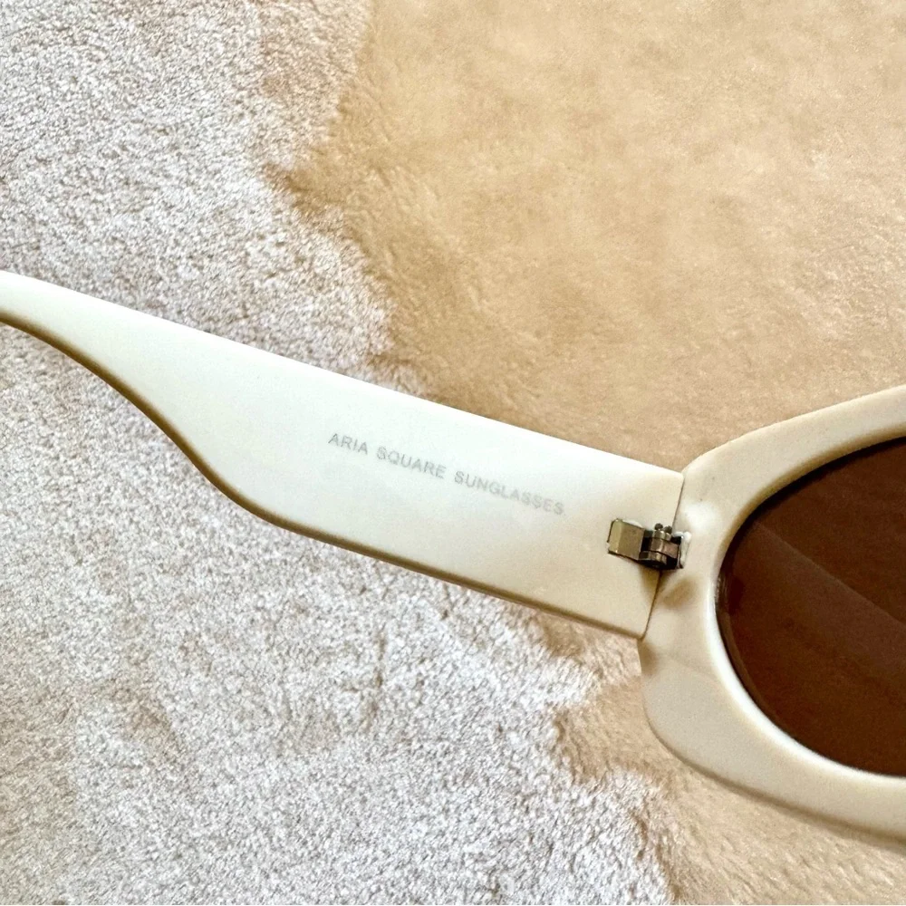 Mint Green Coach Aria Rubi Square Sunglasses